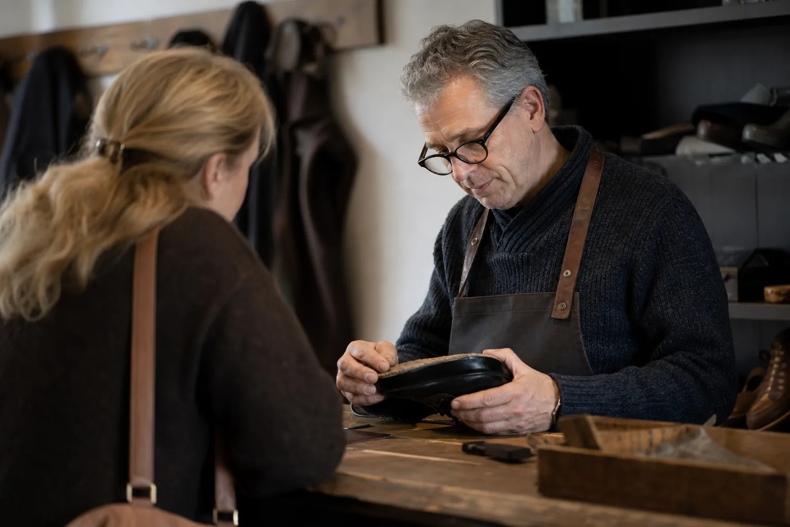 Werk in een Nederlandse winkel of werkplaats. Beeld bij het artikel: Klopt het dat klanten na een keuring wegblijven omdat ze je simpelweg vergeten?